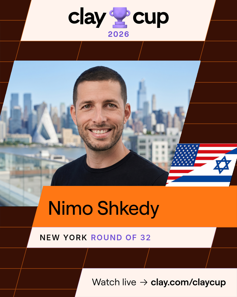 Nimo Shkedy 2026 Clay Cup Round of 32 Player Card